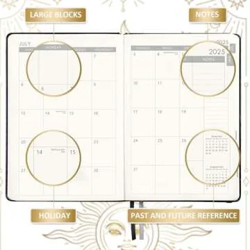 Stylish 2025-2026 Academic Planner with Inner Pocket & More