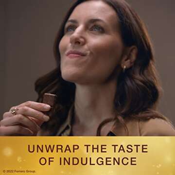 Ferrero Rocher Premium Dark Chocolate Hazelnut Bars - 8 Pack, Luxury Treats for Gifts