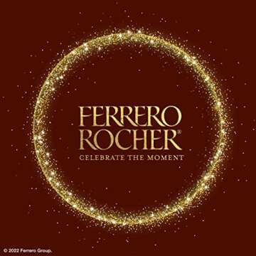 Ferrero Rocher Dark Chocolate Bars, 8 Pack, Luxury Treats