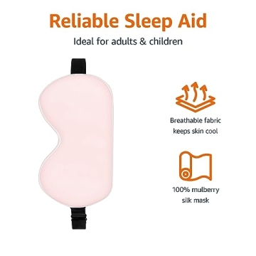 Luxury Mulberry Silk Sleep Eye Mask with Adjustable Strap