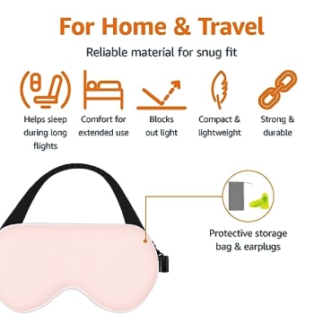 Luxury Mulberry Silk Sleep Eye Mask with Adjustable Strap