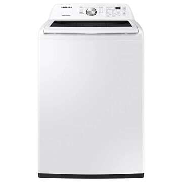 Samsung WA45T3200PR White HE Top Load Washer/Dryer Pair - Your Perfect Laundry Solution
