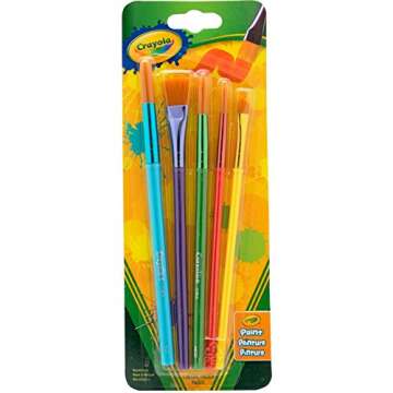 Crayola Arts & Craft Brushes - Assorted 2 Pack for Creativity