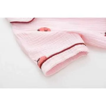 Toddler Summer Button Up Pajamas for Ages 18M-9Y