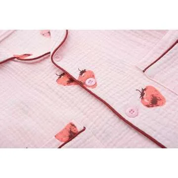 Toddler Summer Button Up Pajamas for Ages 18M-9Y