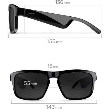 Bose Frames Tenor Smart Audio Sunglasses 55mm