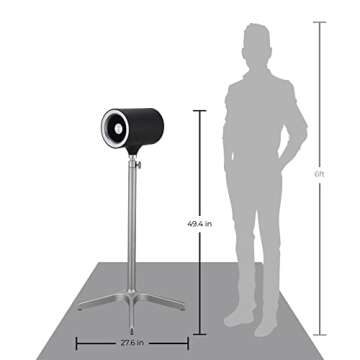 Everdure 49.4 Inch Indoor/Outdoor Pedestal Fan, 6 Speed Settings, Targeted Airflow Control, Oscillat...