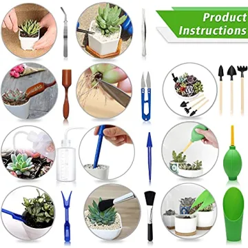 Succulent Tools Mini Garden Set - 13 Essential Tools