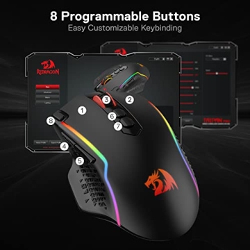Redragon M810 Pro Wireless Gaming Mouse with 10000 DPI