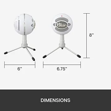 Logitech for Creators Blue Snowball iCE USB Microphone - White (Renewed)