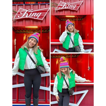 Stylish Daacee Women's Winter Crop Puffer Vest - Warm & Trendy