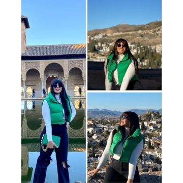 Stylish Daacee Women's Winter Crop Puffer Vest - Warm & Trendy