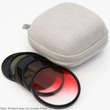 Nkmooxe Lens Filter Pouch for 8 Circular Filters 95mm