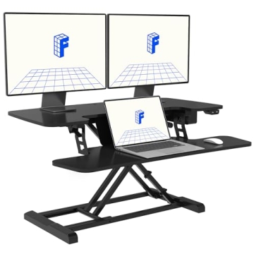 FLEXISPOT Electric Standing Desk Converter for Ergonomic Work