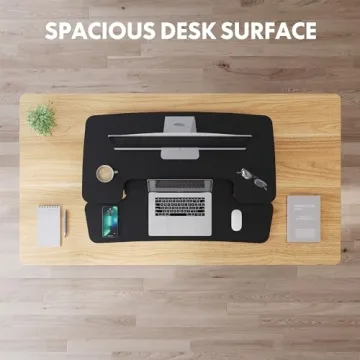 FLEXISPOT Electric Standing Desk Converter for Ergonomic Work
