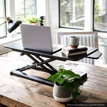 FLEXISPOT Electric Standing Desk Converter for Ergonomic Work