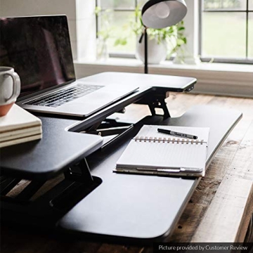 FLEXISPOT Electric Standing Desk Converter for Ergonomic Work