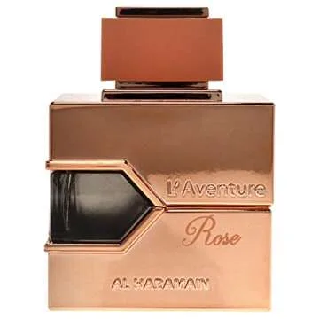 Al Haramain L'Aventure Rose - Arabian Perfume for Women - Long Lasting Perfume for Women - Floral Woody Eau de Parfum Fragrances - 3.4 oz