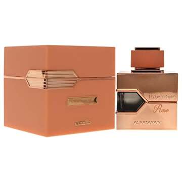 Al Haramain L'Aventure Rose - Arabian Perfume for Women - Long Lasting Perfume for Women - Floral Woody Eau de Parfum Fragrances - 3.4 oz