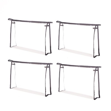 Augbunny Multi-purpose Clear Zippered Makeup Organizer 4-pack
