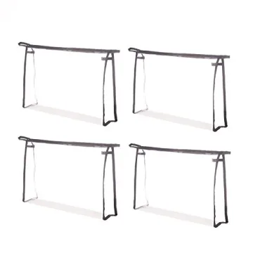 Augbunny Multi-purpose Clear Zippered Makeup Organizer 4-pack