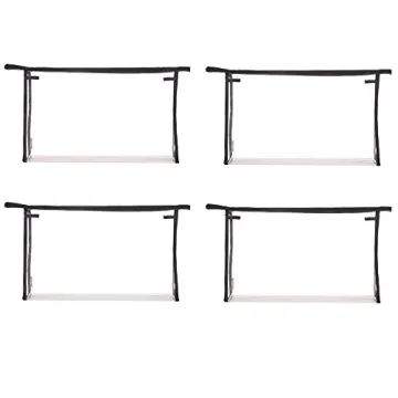 Augbunny Multi-purpose Clear Zippered Makeup Organizer 4-pack