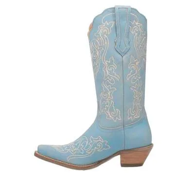 Dingo Women's Flirty N' Fun Western Boot, Blue, 8