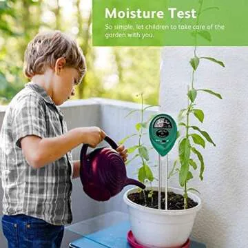 Lfurxzek Soil Test Kit - 3-in-1 Plant Health Meter