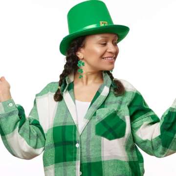 WOWORAMA St Patrick's Day Dangle Earrings for Women