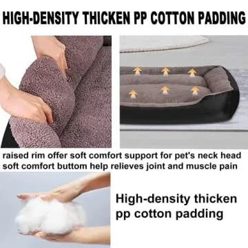 Utotol Orthopedic Dog Bed for Large Dogs, Washable & Waterproof