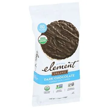 Element Snacks Organic Rice Cake Dark Chocolate, 3.5 oz