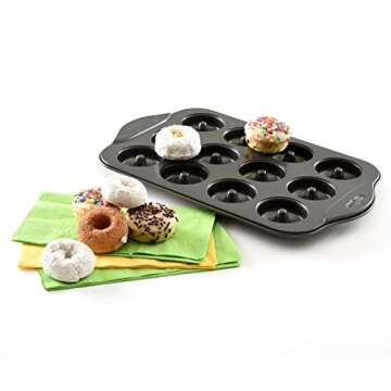 Norpro Nonstick Mini Donut Pan for Guilt-Free Baking
