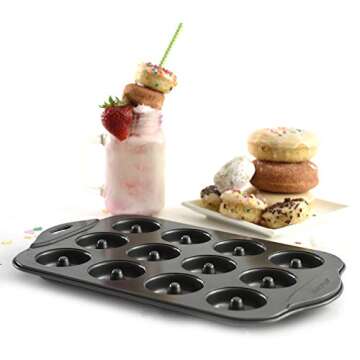 Norpro Nonstick Mini Donut Pan for Guilt-Free Baking