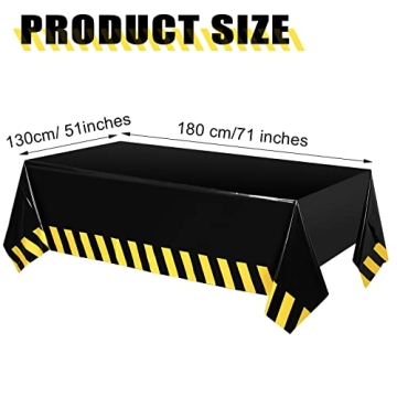 Construction Birthday Tablecloth Set for Kids Dump Truck Theme