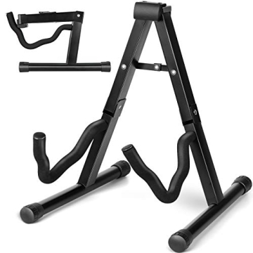 CAHAYA Guitar Stand - Folding A-Frame for Acoustic, Electric, Banjo & Ukulele