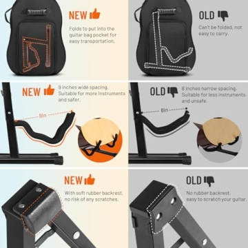 CAHAYA Universal Portable Guitar Stand for Every Musician