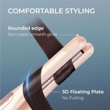 Cordless Mini Flat Iron for Short Hair - TYMO 2-in-1