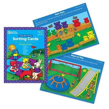 Learning Resources Three Bear Family Sort, Pattern & Play Activity Set, Homeschool Accessory, Counting & Sorting, Ages 3+