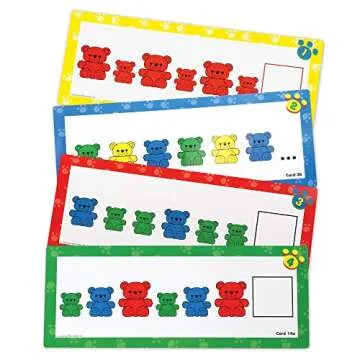 Learning Resources Three Bear Family Sort, Pattern & Play Activity Set, Homeschool Accessory, Counting & Sorting, Ages 3+