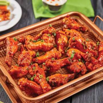 Copper Chef, 2-Piece Non-Stick Bakeware Set for Oven with Crisper Pan and Cookie Sheet, 13 x 9-Inch, N5O4RBL, Copper