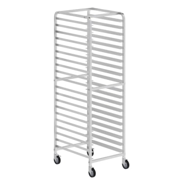 AmGood Commercial Kitchen Pan Rack - Heavy Duty, Bun Pan Sheet Rack, NSF Certified with Wheels (20 T...