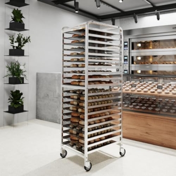 AmGood Heavy Duty Commercial Kitchen Pan Rack with Wheels
