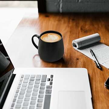 Ceramic Coffee Mug, Matte Glossy Coffee Mugs 13 OZ Coffee Cup, Tea Mugs with Handle, Valentine's Day...