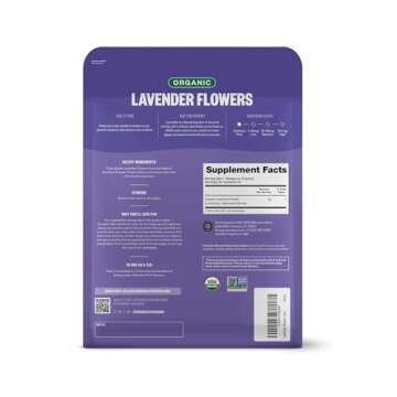 FGO Organic Dried Lavender Flowers - Premium Culinary & Craft Use 16oz