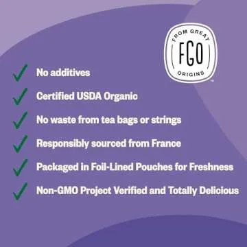 FGO Organic Lavender Flowers - Culinary & Craft Use 16oz