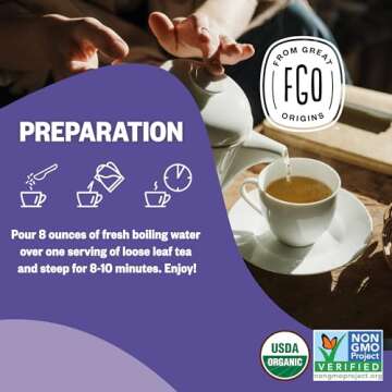 FGO Organic Lavender Flowers - Culinary & Craft Use 16oz