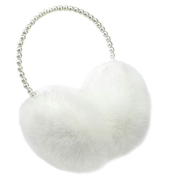 RONRONS Women's Plush Pearl Earmuffs - Winter Warm & Stylish