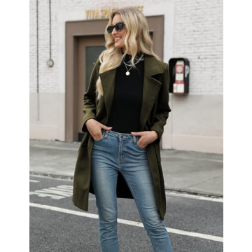 Stylish Bankeng Women's Winter Wool Blend Pea Coat - Perfect Warmth