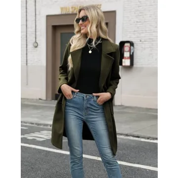 Stylish Bankeng Women's Winter Wool Blend Pea Coat - Perfect Warmth