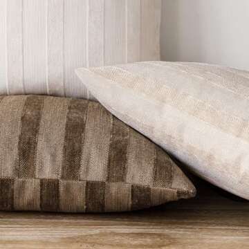 Chenille Lumbar Throw Pillow Covers Set of 2 | Foindtower